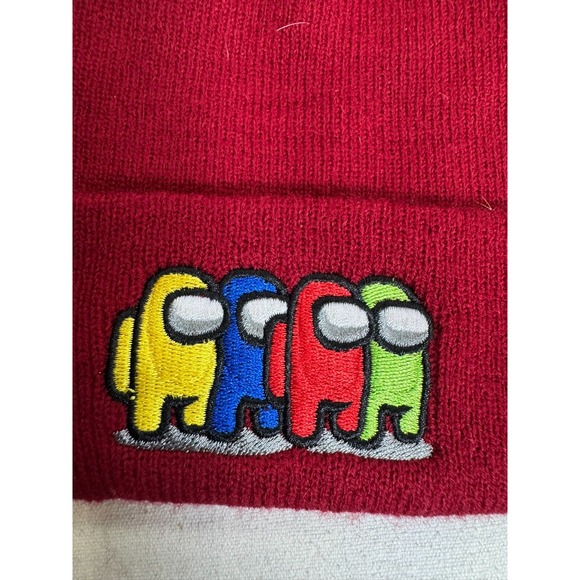 Among Us Designer‎ Winter Hats, High Quality Knitted Cartoon Pullover Hats Red - Picture 3 of 5